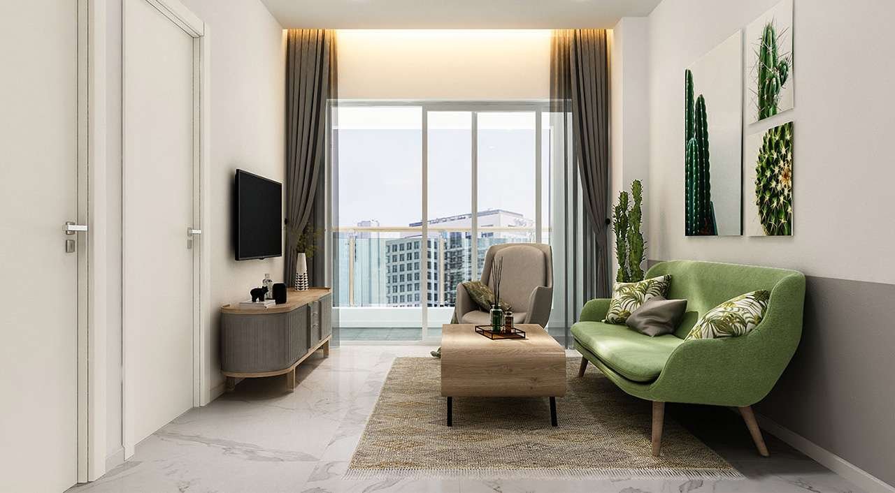 CĂN HỘ CHARM CITY DĨ AN - BÀN GIAO CĂN HỘ CHARM RUBY 63 Căn hộ 1 phòng ngủ Charm City