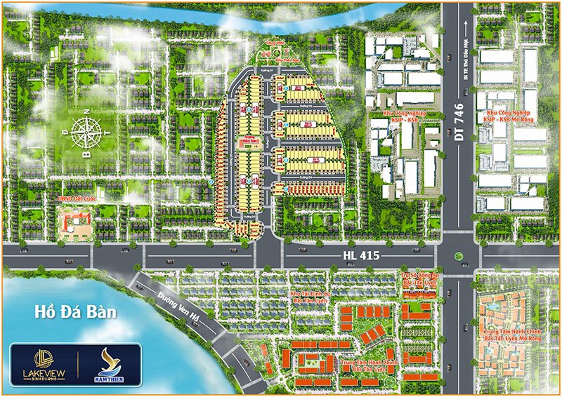 Dự án Lakeview Bình Dương chỉ 800 triệu/nền 21 Mặt bằng dự án Lakeview BÌnh Dương