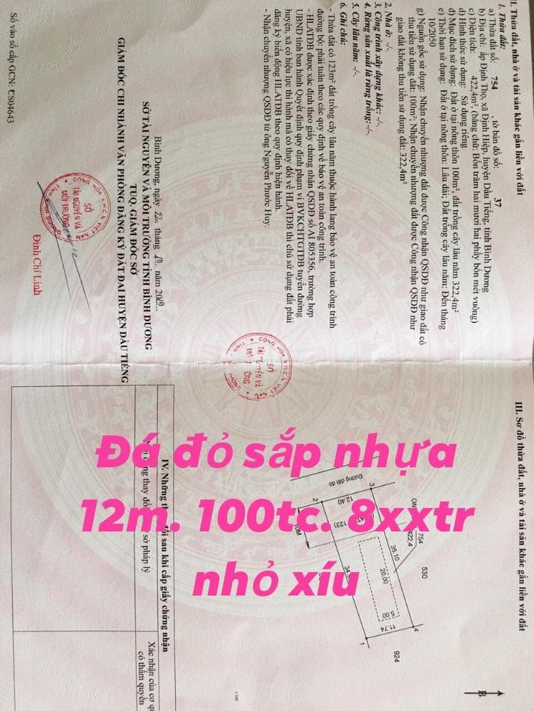 Bán đất xã Định Hiệp-Dầu Tiếng giá tốt 6 Bán đất xã Định Hiệp-Dầu Tiếng giá tốt