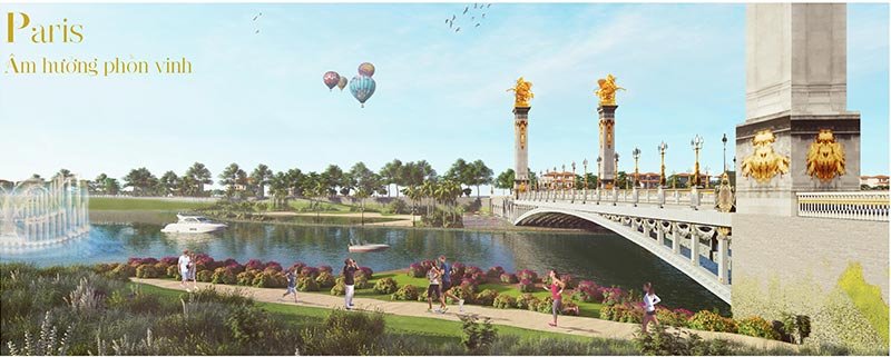 Royal Star Lake - Thành phố Đồng Xoài, Bình Phước 35 Phối cảnh khu Paris của Royal Star Lake