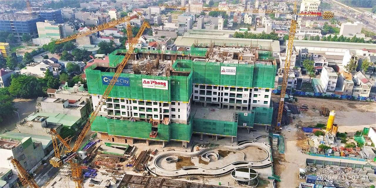Cập nhật tiến độ thi công dự án Charm City ngày 11/07/2020