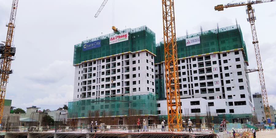 Cập nhật tiến độ thi công dự án Charm City tính đến ngày 31/07 8 Tiến độ thi công dự án Charm City ngày 31/07 - Ảnh 1
