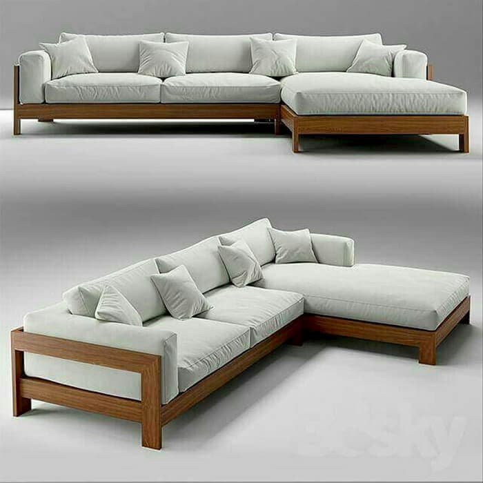 Những mẫu sofa gỗ chữ L đẹp cho phòng khách hiện đại 14 Mẫu sofa gỗ chữ L đẹp - pic 6