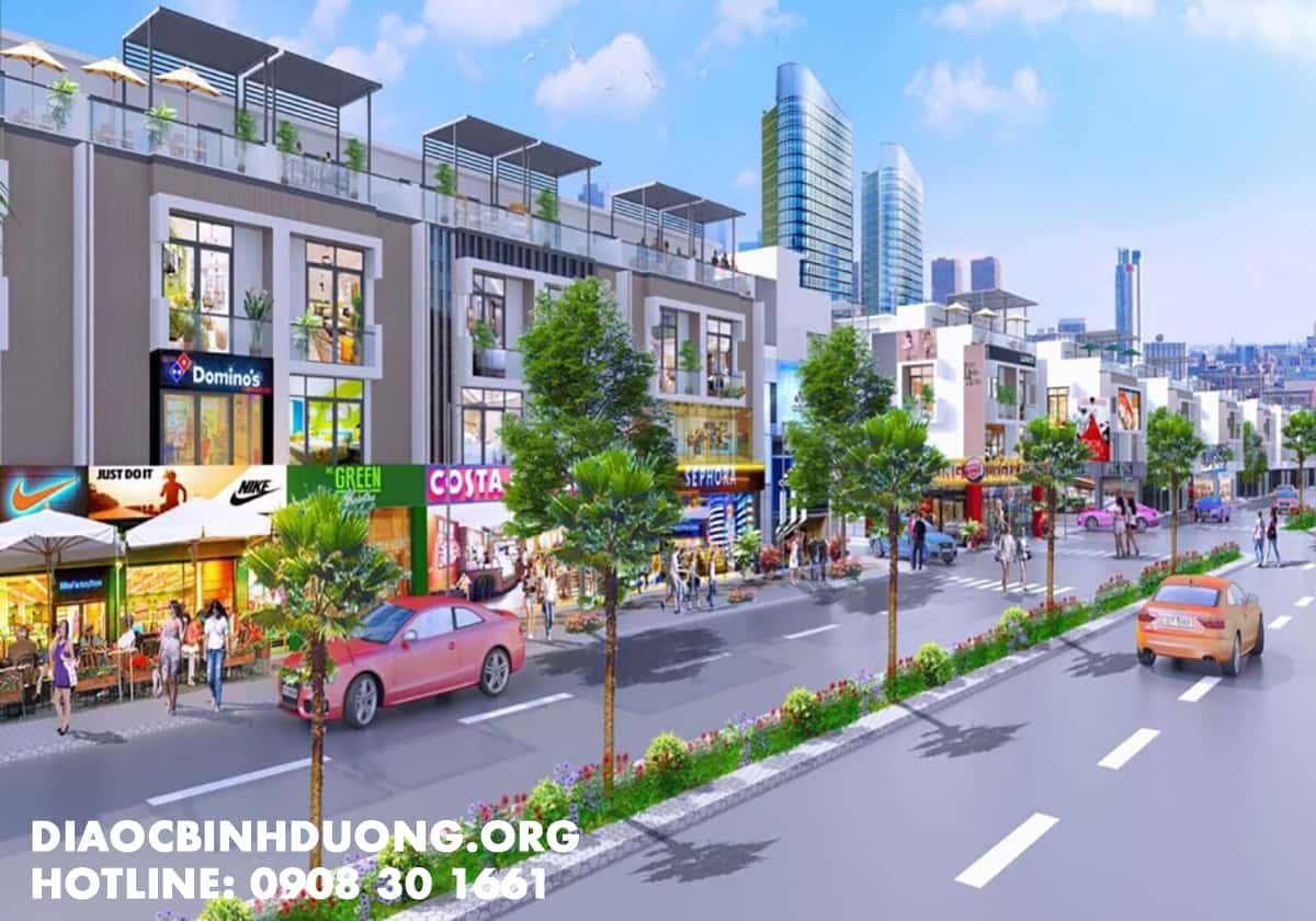 KHU NHÀ PHỐ THƯƠNG MẠI HOÀNG LỘC 12 Phối cảnh dự án khu nhà phố thương mại Hoàng Lộc