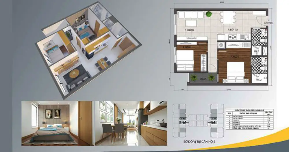 Căn hộ Tecco Felice Tower Tân Uyên Bình Dương 28 Mặt bằng chung cư tecco felice tower e